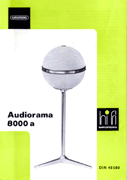 Grundig Audiorama 8000 a HiFi Datenblatt gelb